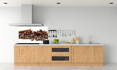 Panel lacobel Zrnká kávy škorica