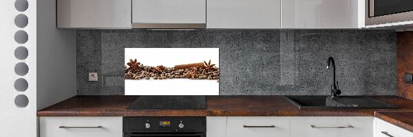 Panel lacobel Zrnká kávy škorica