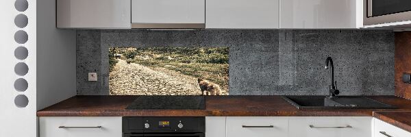 Panel do kuchyne Dvaja psi na kopci