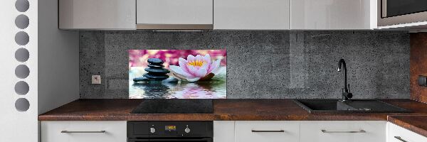 Dekoračný panel sklo Vodné ľalie