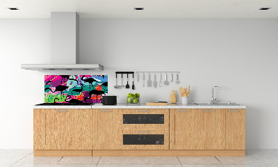 Sklenený panel do kuchynskej linky Plemeňáci