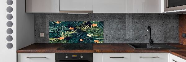 Panel do kuchyne Tropické lístia