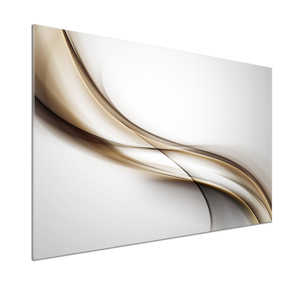 Dekoračný panel sklo Hnedá vlna