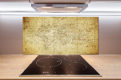 Panel do kuchyne Stará mapa sveta