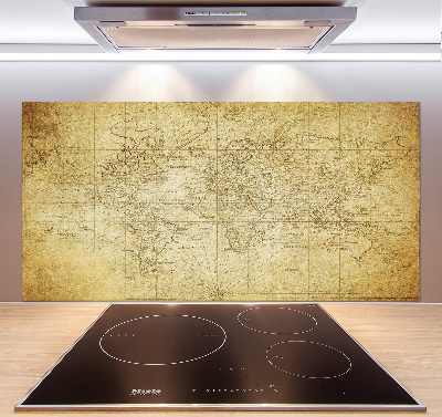 Panel do kuchyne Stará mapa sveta