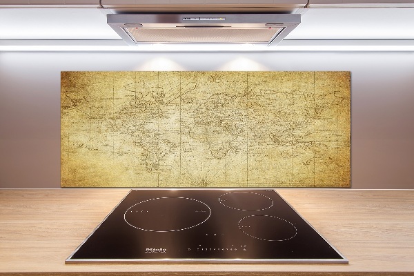 Panel do kuchyne Stará mapa sveta