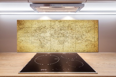 Panel do kuchyne Stará mapa sveta