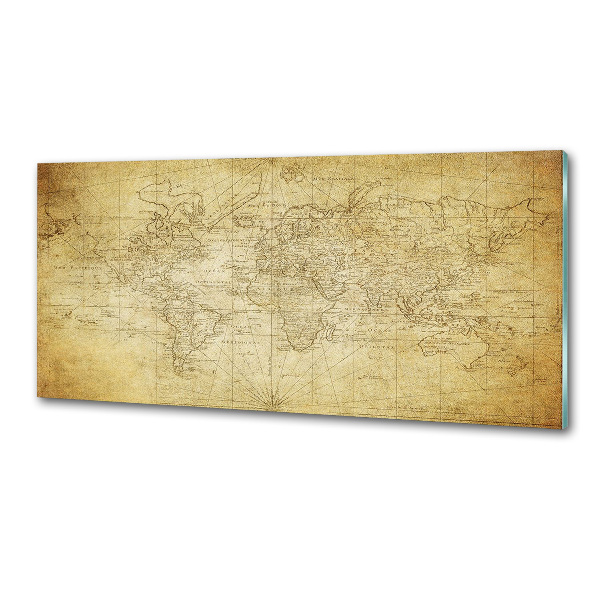 Panel do kuchyne Stará mapa sveta