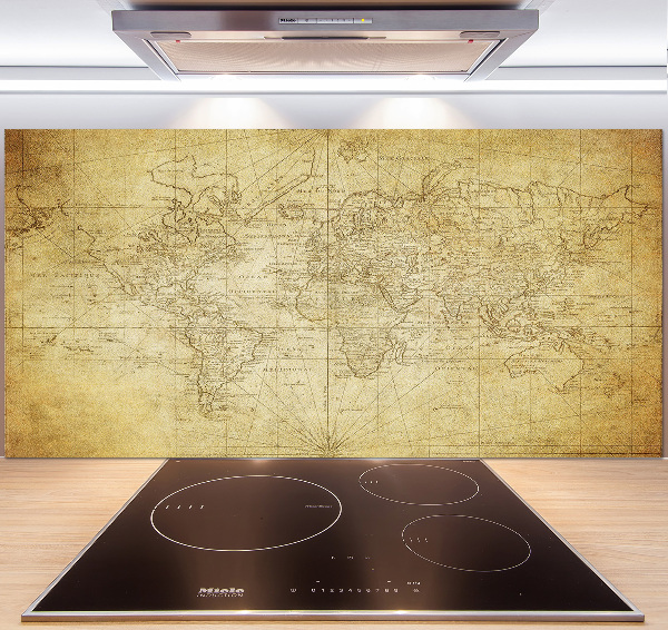 Panel do kuchyne Stará mapa sveta