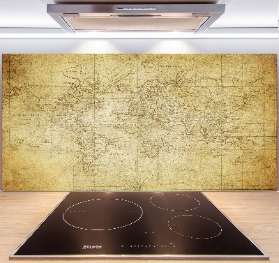 Panel do kuchyne Stará mapa sveta