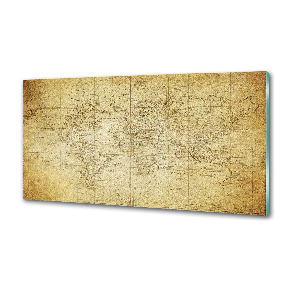 Panel do kuchyne Stará mapa sveta