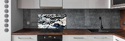 Panel do kuchyne Motýle a kvety