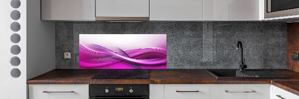 Sklenený panel do kuchynskej linky Vlny pozadia