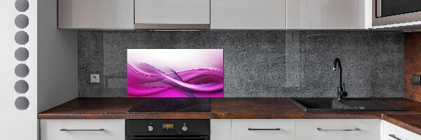 Sklenený panel do kuchynskej linky Vlny pozadia