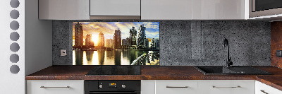 Panel lacobel Dubai západ slnka