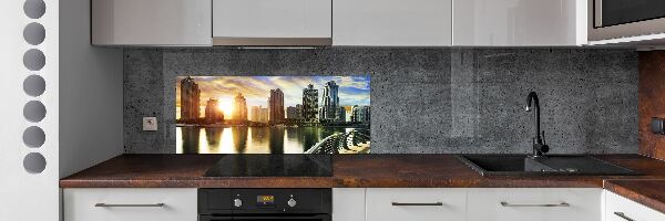 Panel lacobel Dubai západ slnka