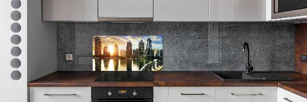 Panel lacobel Dubai západ slnka