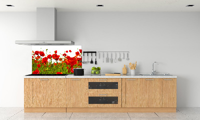 Dekoračný panel sklo Poľný mak