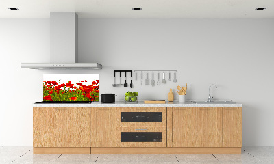 Dekoračný panel sklo Poľný mak