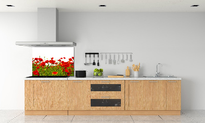 Dekoračný panel sklo Poľný mak