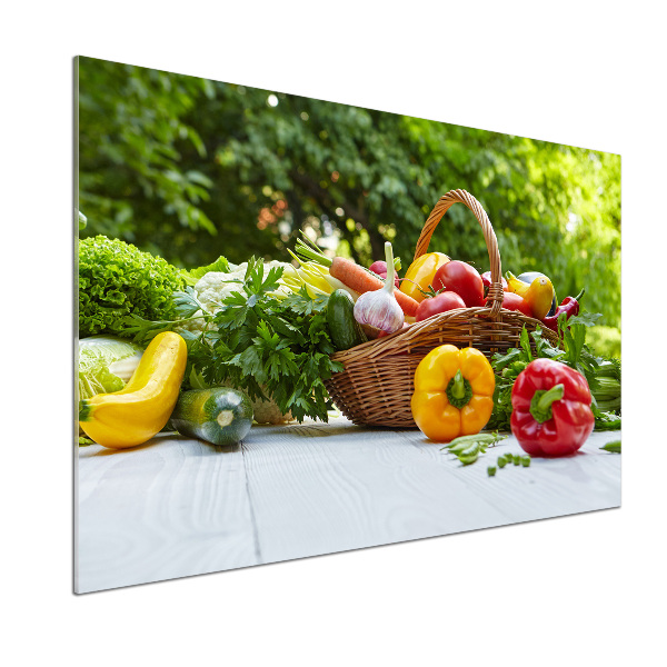 Dekoračný panel sklo Kôš zeleniny