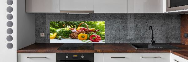 Dekoračný panel sklo Kôš zeleniny