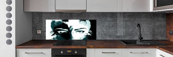 Panel do kuchyne Abstrakcie žena