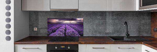 Dekoračný panel sklo Pole levanduľa