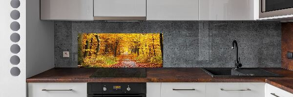 Dekoračný panel sklo Jesenný les