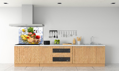 Dekoračný panel sklo Ovocie a voda