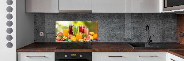 Dekoračný panel sklo Ovocné džúsy