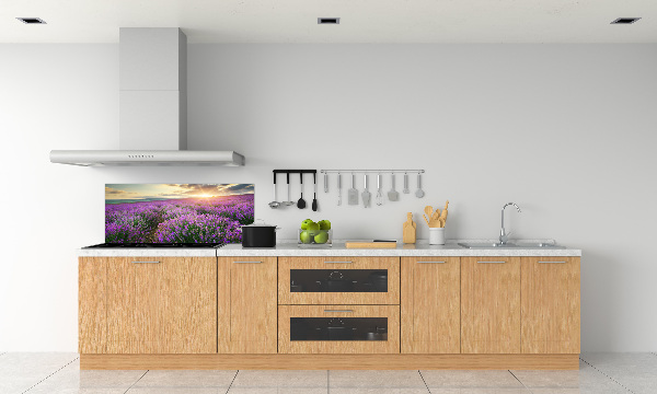 Dekoračný panel sklo Pole levanduľa