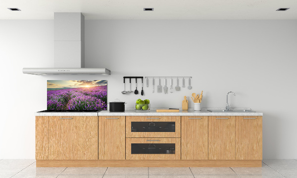 Dekoračný panel sklo Pole levanduľa