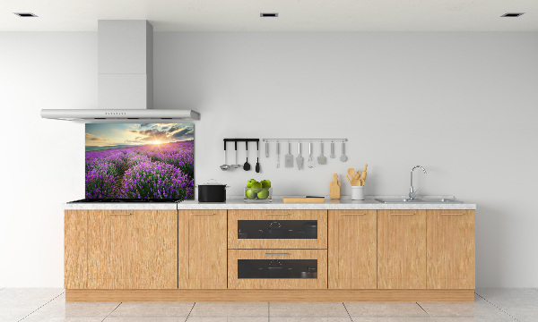 Dekoračný panel sklo Pole levanduľa
