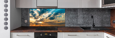 Panel lacobel Západ slnka neba