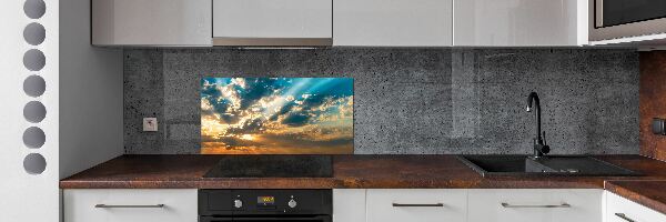 Panel lacobel Západ slnka neba