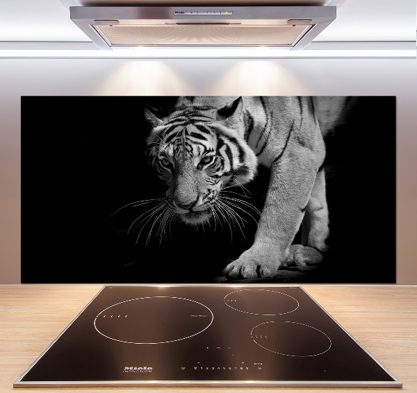 Sklenený panel do kuchyne Tiger