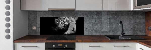 Sklenený panel do kuchyne Tiger