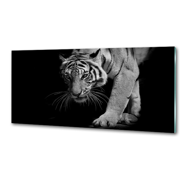 Sklenený panel do kuchyne Tiger