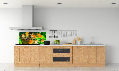 Dekoračný panel sklo Zlaté rybky