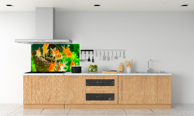 Dekoračný panel sklo Zlaté rybky