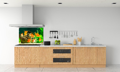 Dekoračný panel sklo Zlaté rybky
