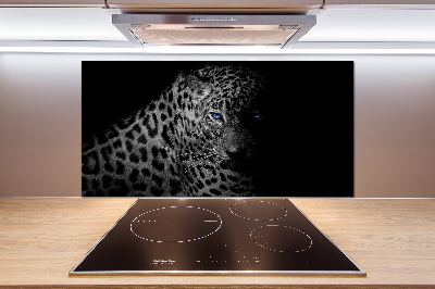 Sklenený panel do kuchyne Leopard