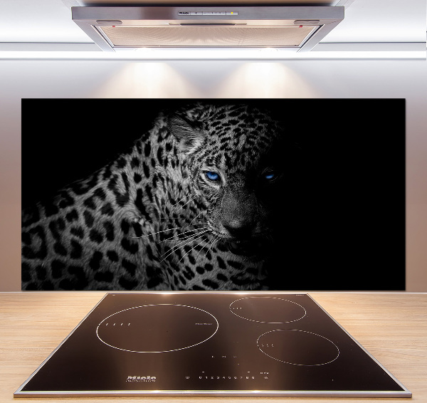 Sklenený panel do kuchyne Leopard