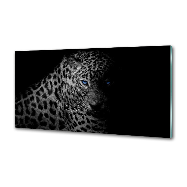 Sklenený panel do kuchyne Leopard