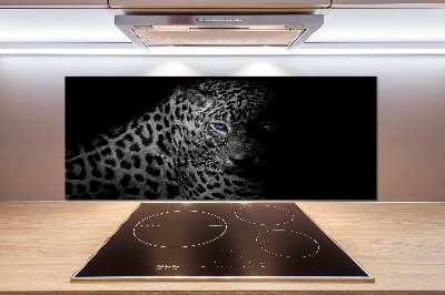 Sklenený panel do kuchyne Leopard