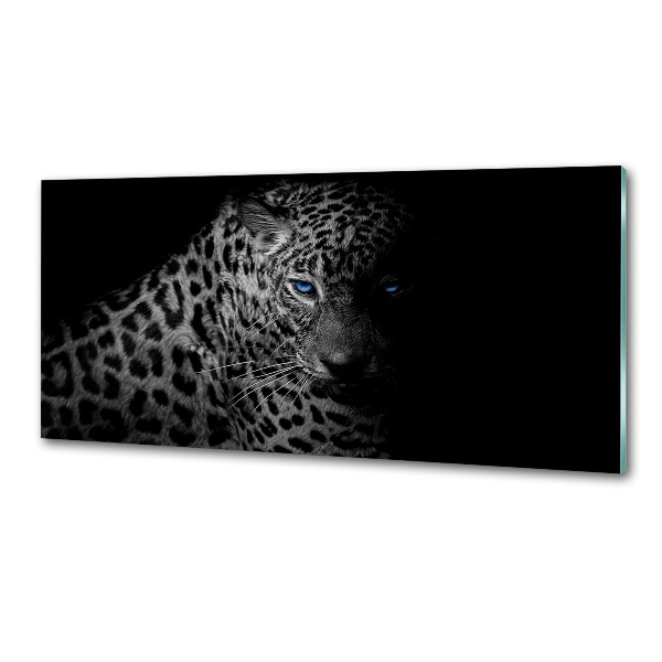 Sklenený panel do kuchyne Leopard