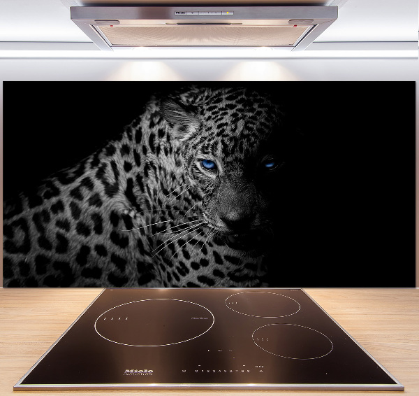 Sklenený panel do kuchyne Leopard