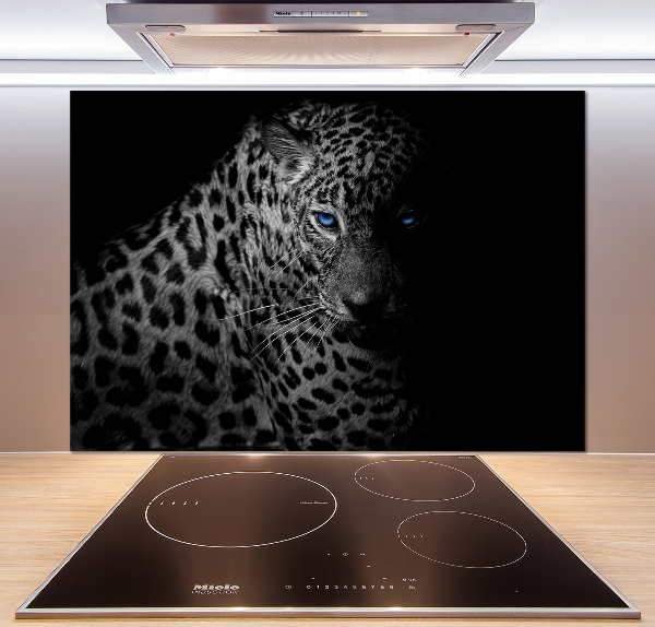 Sklenený panel do kuchyne Leopard