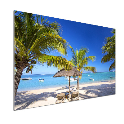 Panel do kuchyne Pláž Mauritius